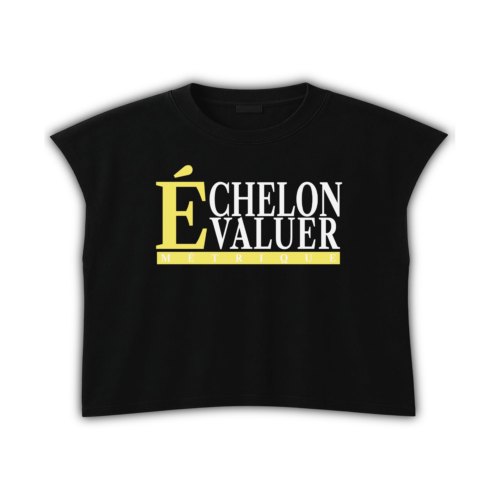 L' Essentiel Boxy Tee-Obsidian Black With Golden Accents
