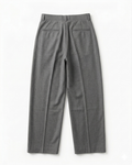 Le Classique Pleated Trouser-Heather Grey