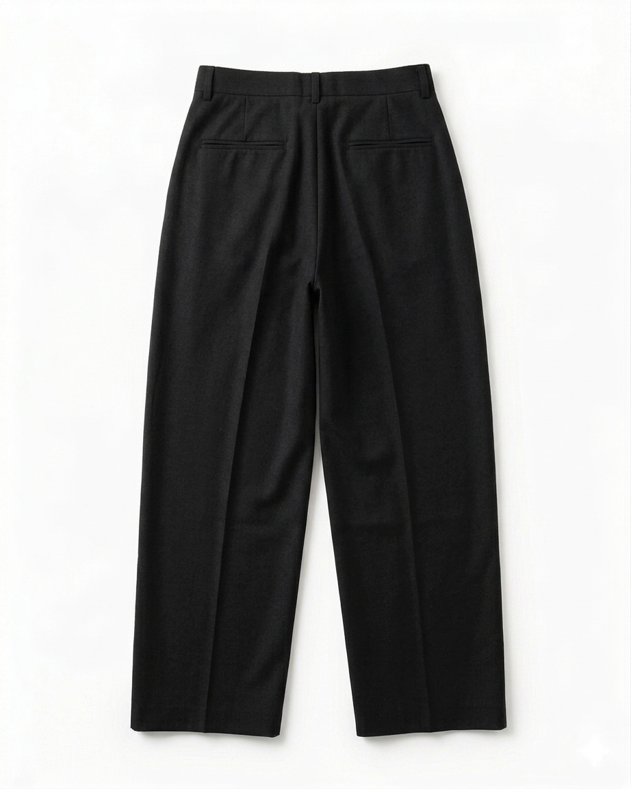 Le Classique Pleated Trouser-Black