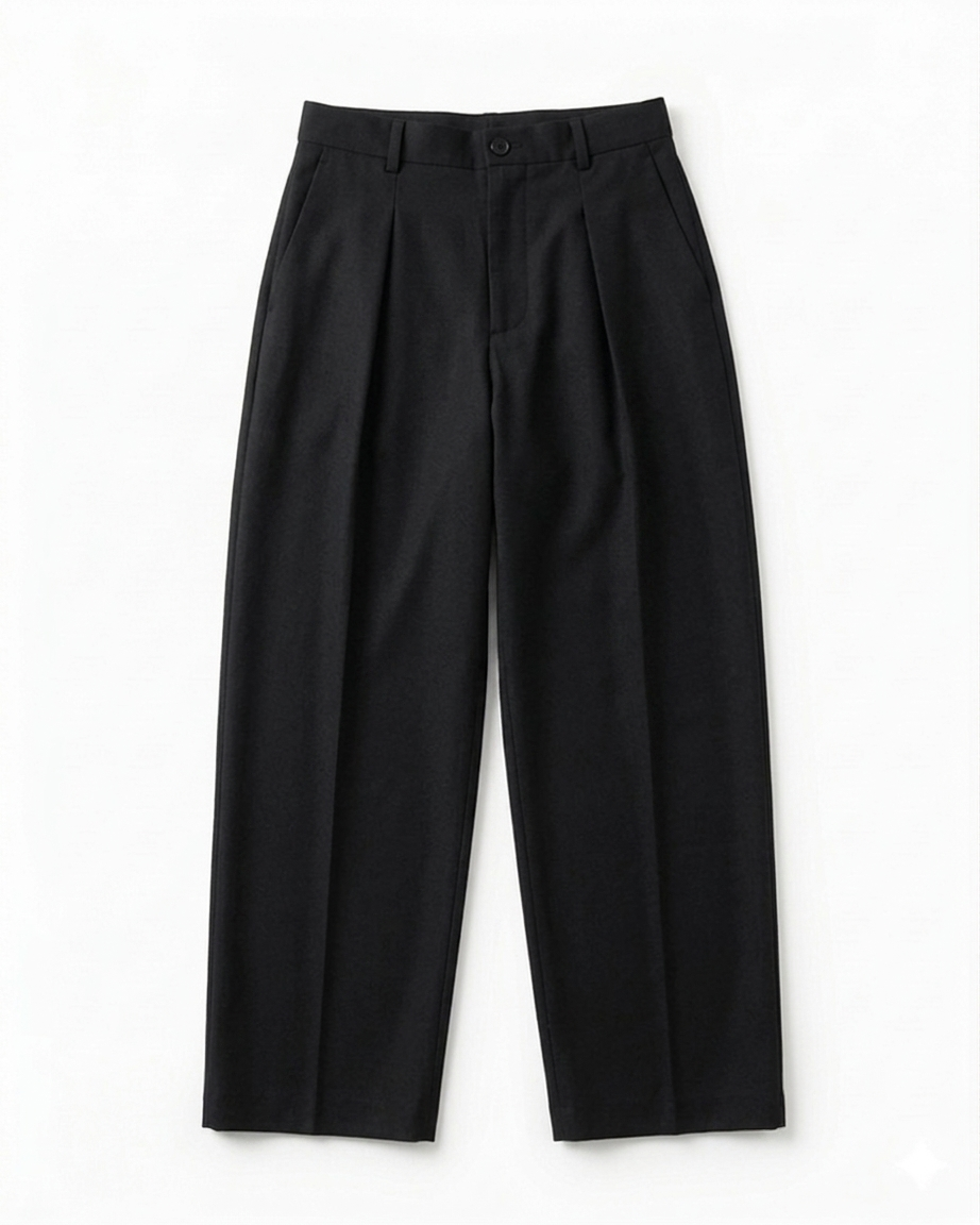 Le Classique Pleated Trouser-Black
