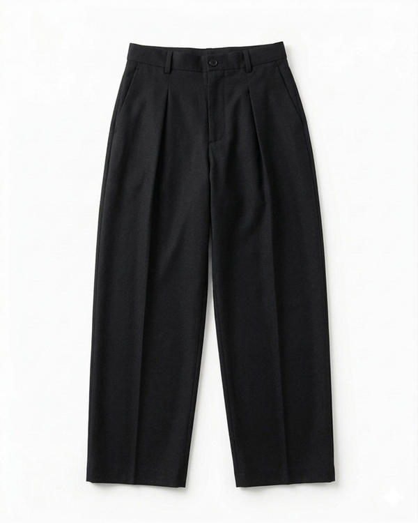 Le Classique Pleated Trouser-Black