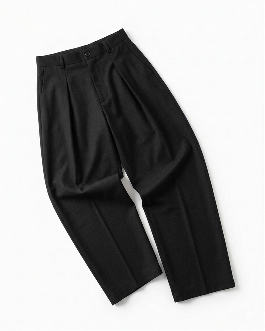 Le Classique Pleated Trouser-Black